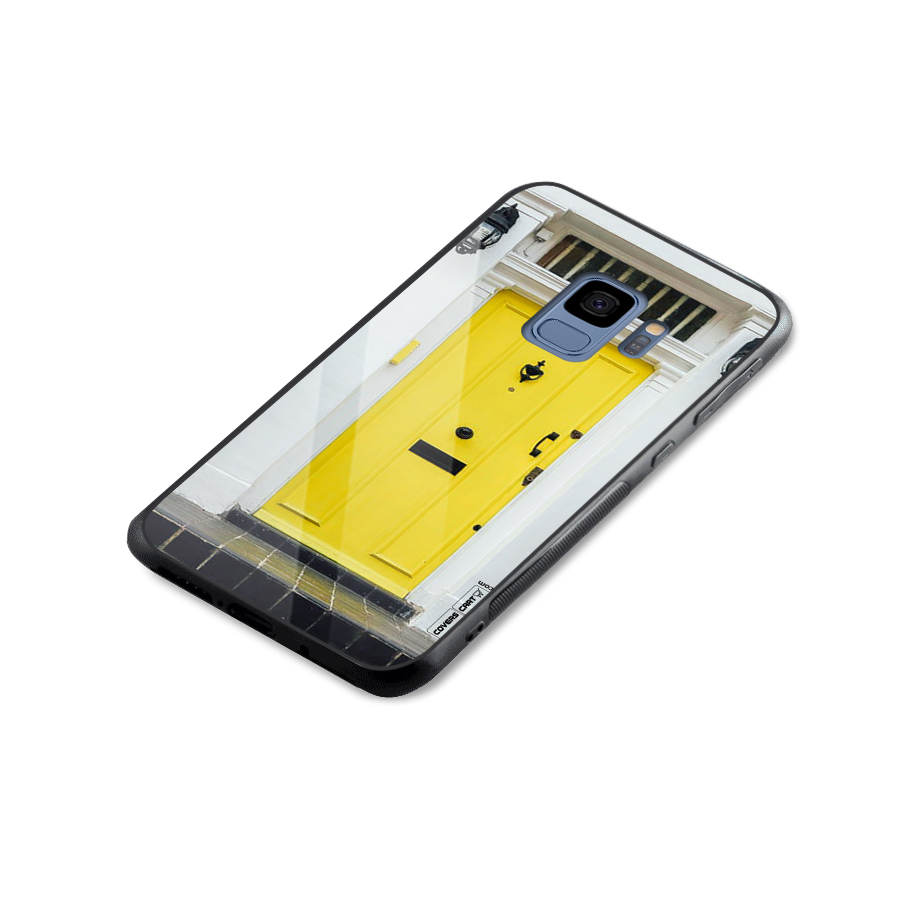 Yellow Door Glass Back Case for Galaxy S9