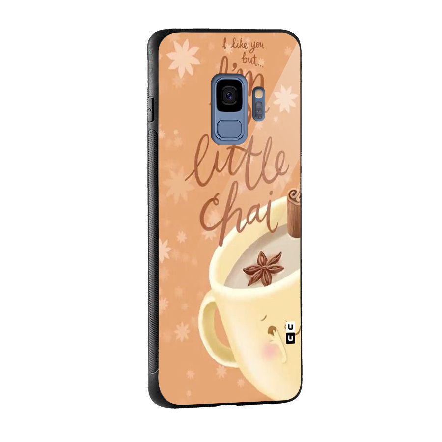A Little Chai Glass Back Case for Galaxy S9
