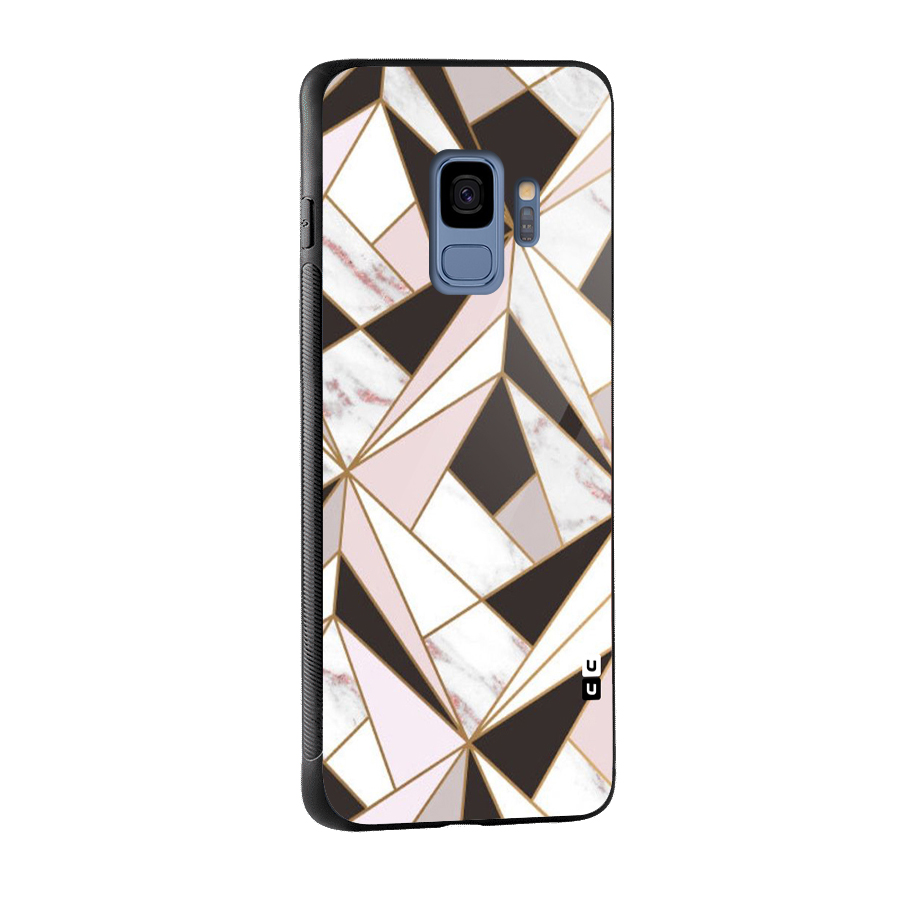 Abstract Corners Glass Back Case for Galaxy S9