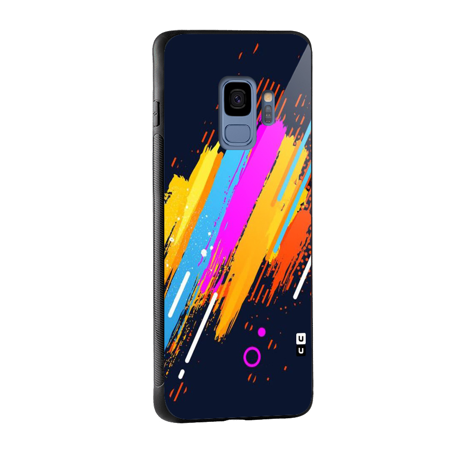 Abstract Shades Glass Back Case for Galaxy S9