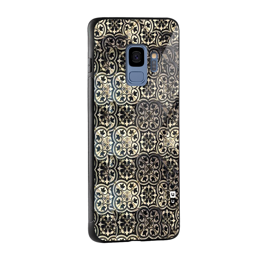 Abstract Tile Glass Back Case for Galaxy S9
