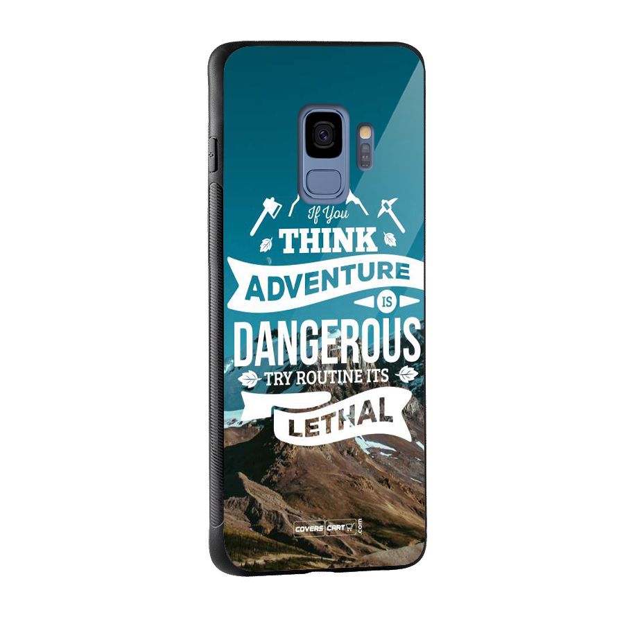 Adventure Dangerous Lethal Glass Back Case for Galaxy S9