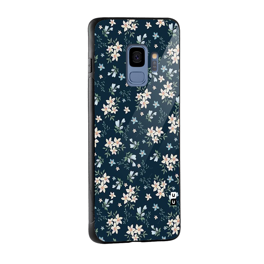 Aesthetic Bloom Glass Back Case for Galaxy S9