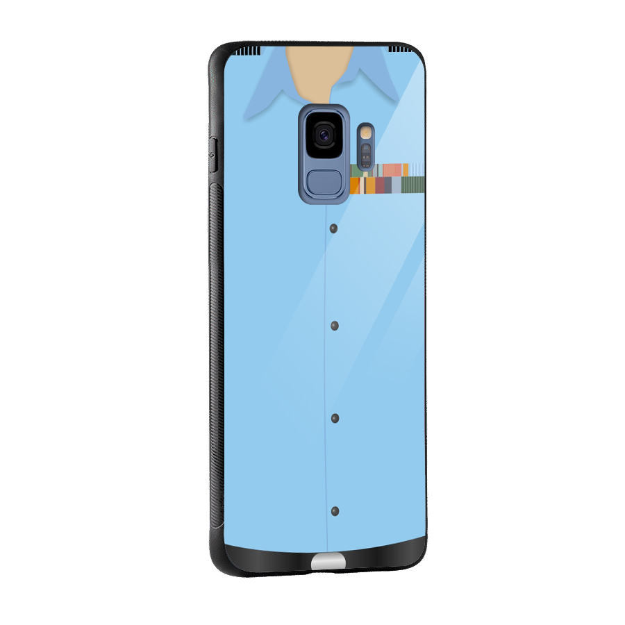 Air Force Uniform Glass Back Case for Galaxy S9