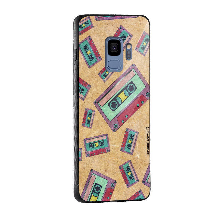 Ancient Cassettes Glass Back Case for Galaxy S9