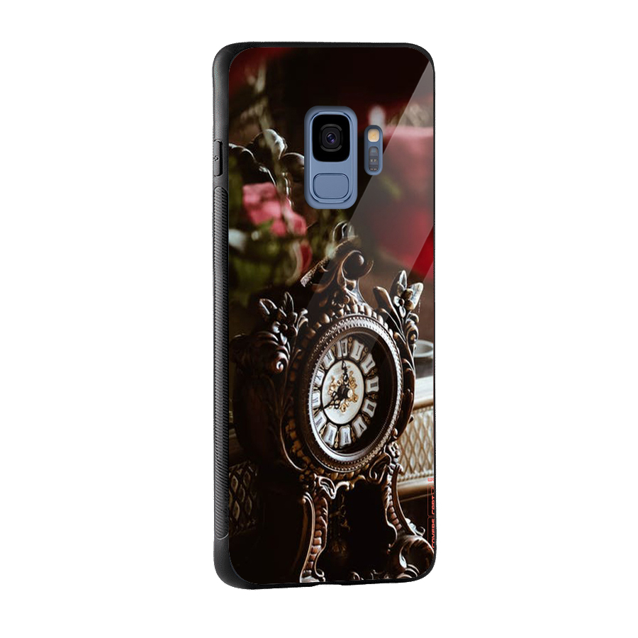 Ancient Clock Glass Back Case for Galaxy S9