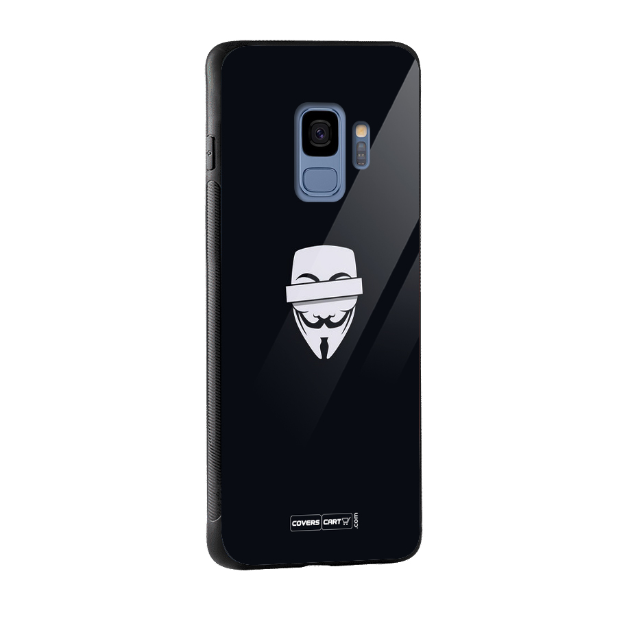 Anonymous Mask Glass Back Case for Galaxy S9