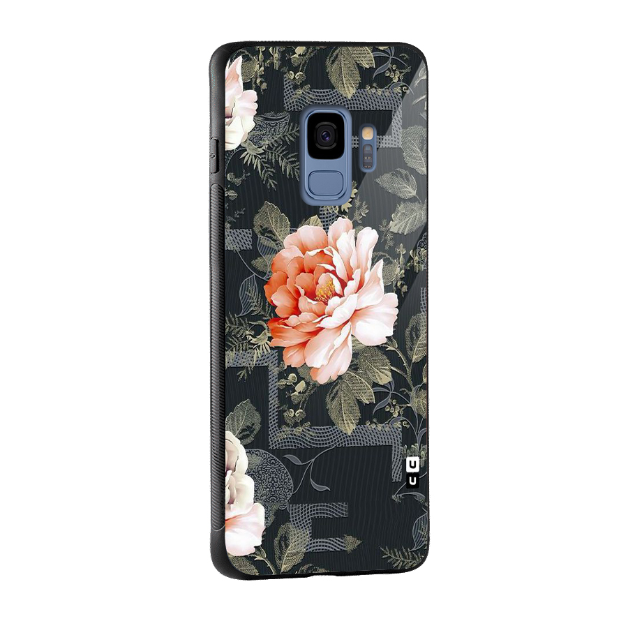 Art And Floral Glass Back Case for Galaxy S9