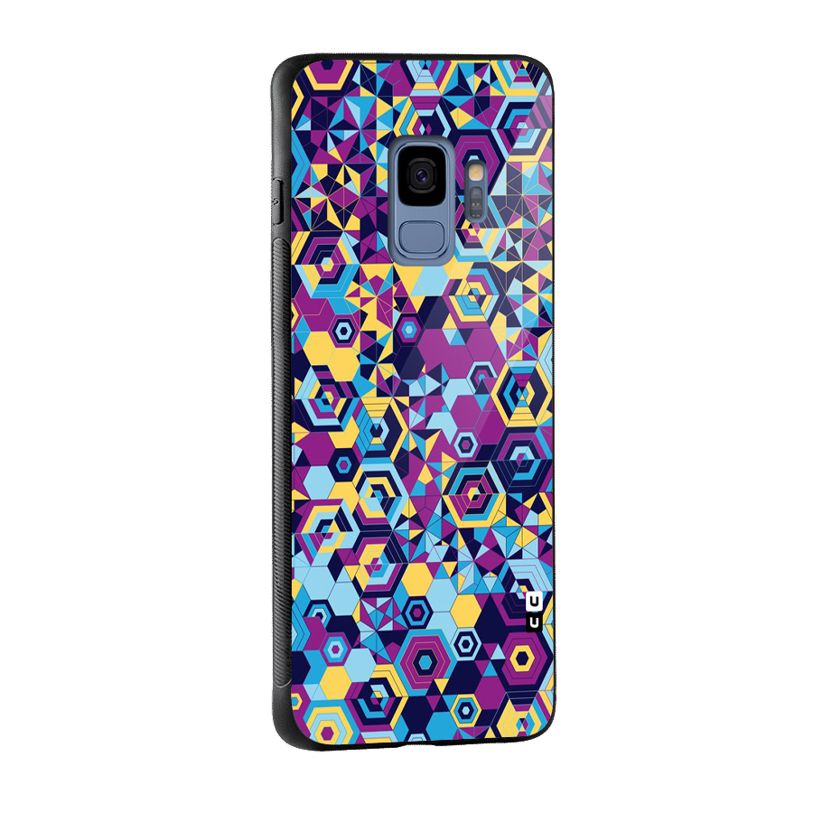 Artistic Abstract Glass Back Case for Galaxy S9