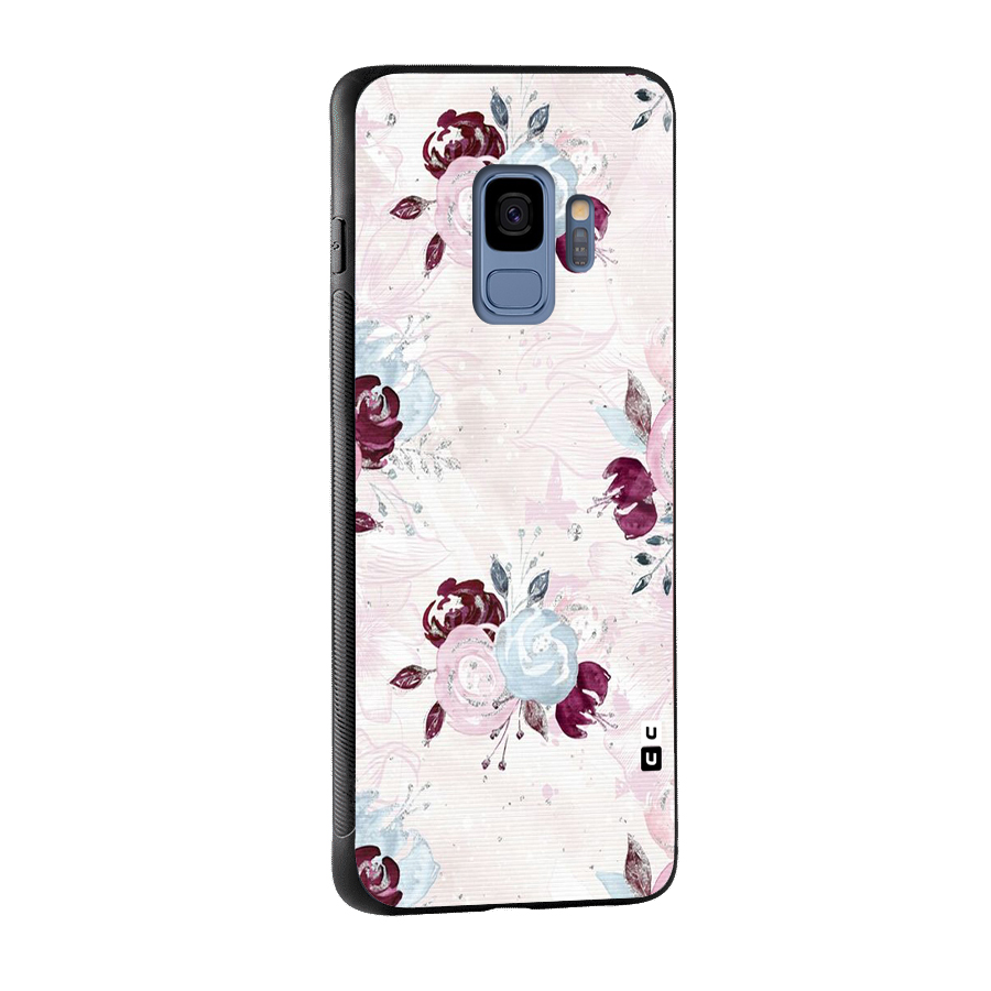 Artsy Florasy Glass Back Case for Galaxy S9