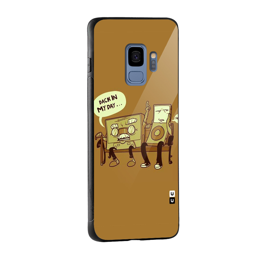 Back In Day Casette Glass Back Case for Galaxy S9