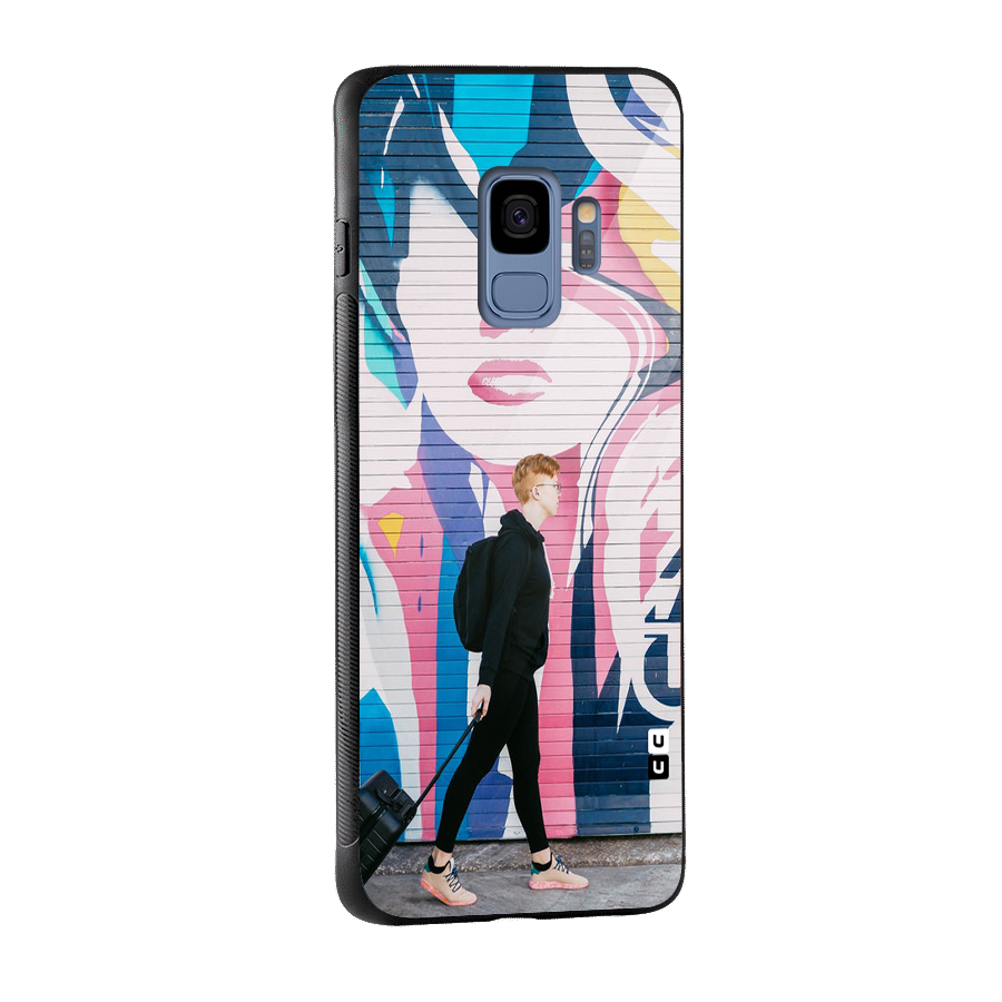 Backpacker Glass Back Case for Galaxy S9