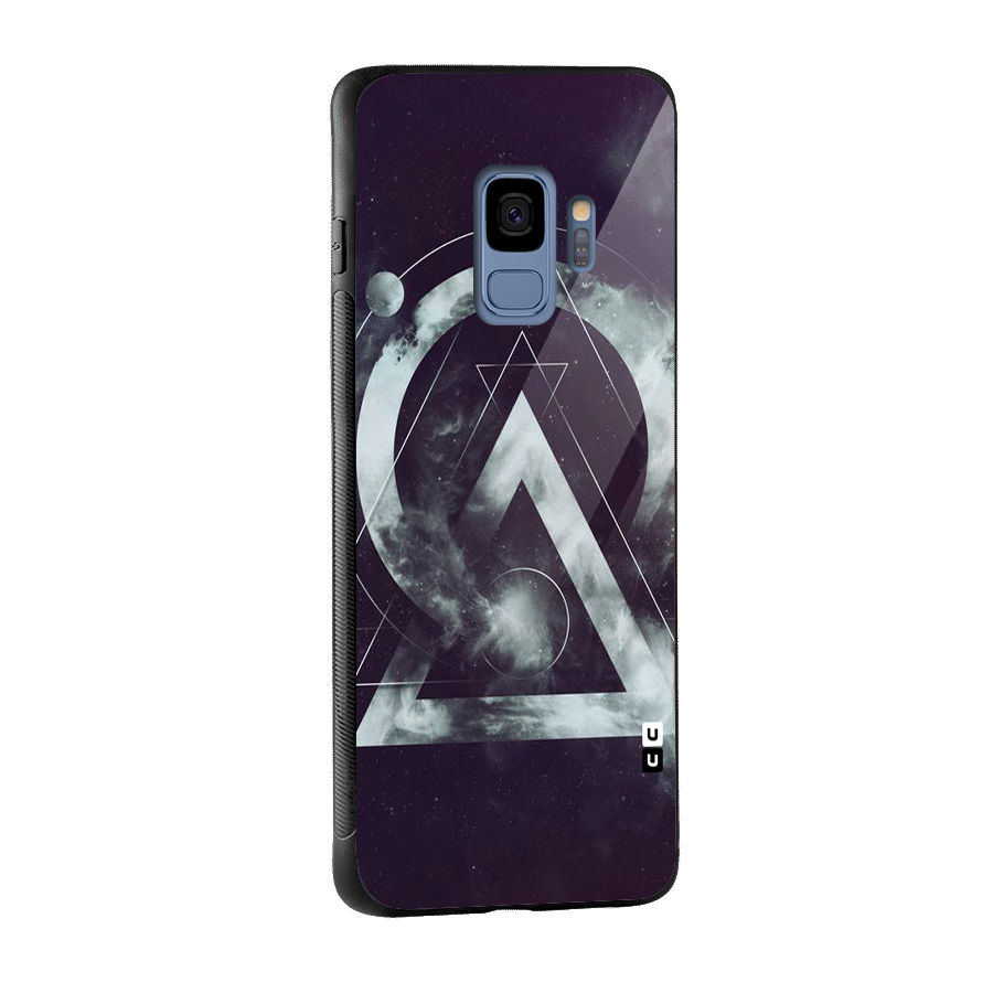 Basic Galaxy Shape Glass Back Case for Galaxy S9