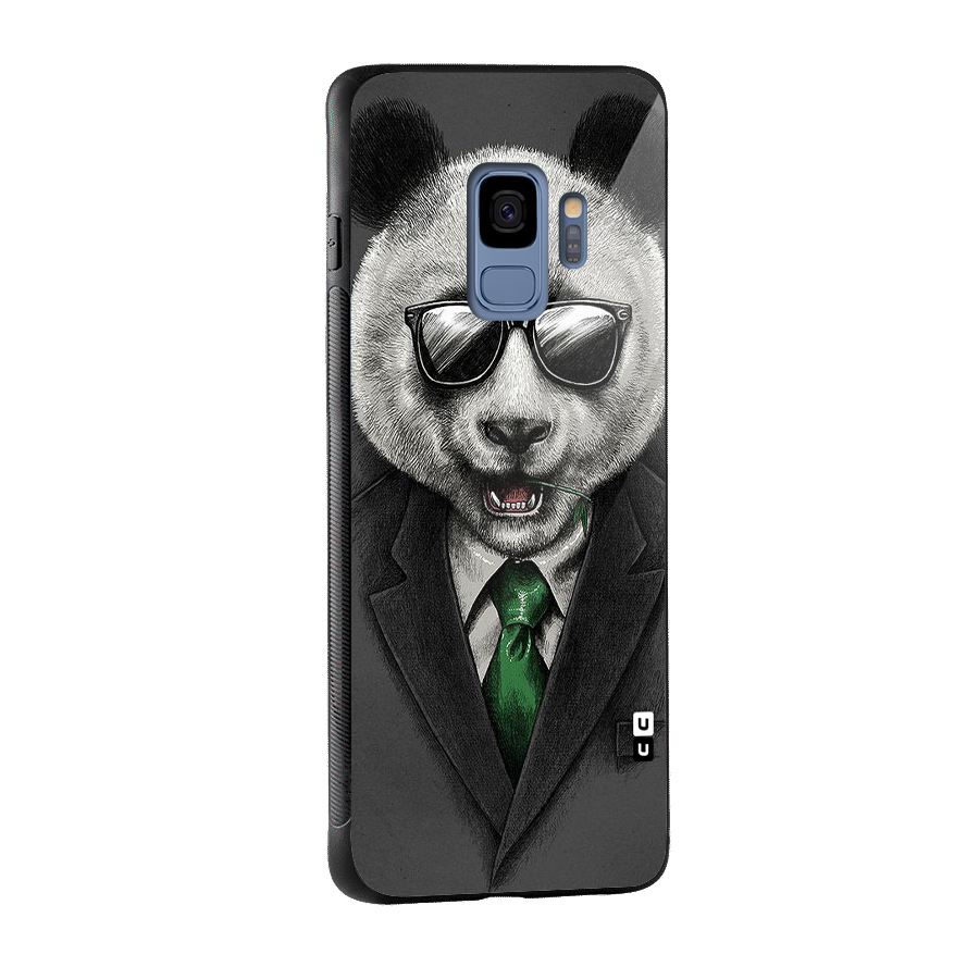 Bear Face Glass Back Case for Galaxy S9