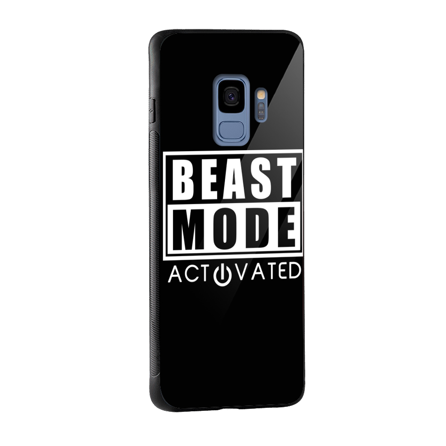 Beast Mode Activated Glass Back Case for Galaxy S9