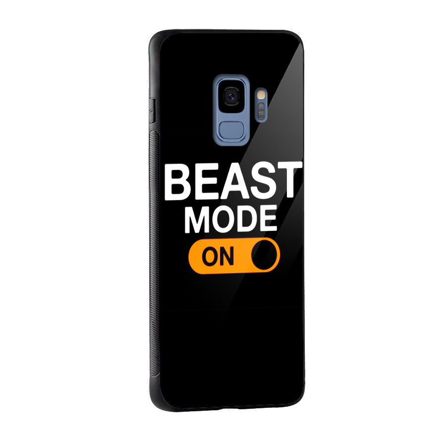 Beast Mode Switched On Glass Back Case for Galaxy S9