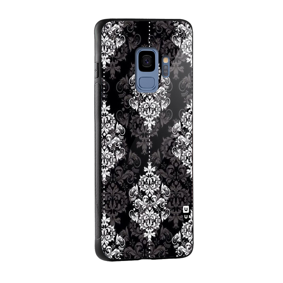 Beautiful Grey Pattern Glass Back Case for Galaxy S9