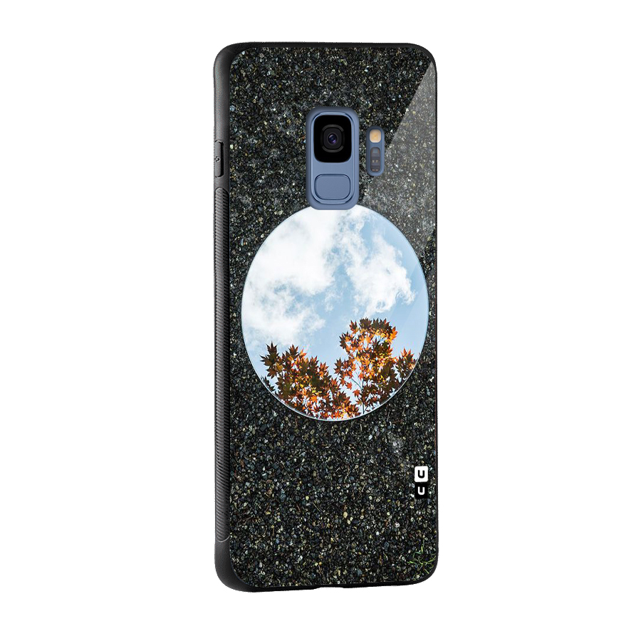 Beautiful Sky Leaves Glass Back Case for Galaxy S9