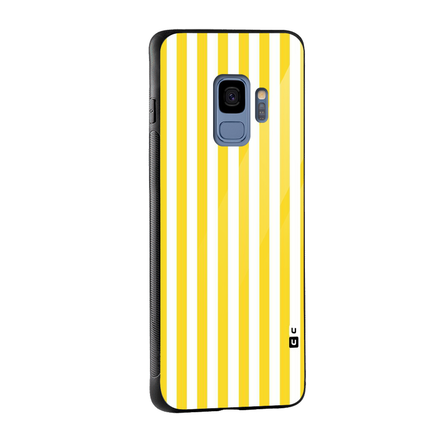 Beauty Color Stripes Glass Back Case for Galaxy S9
