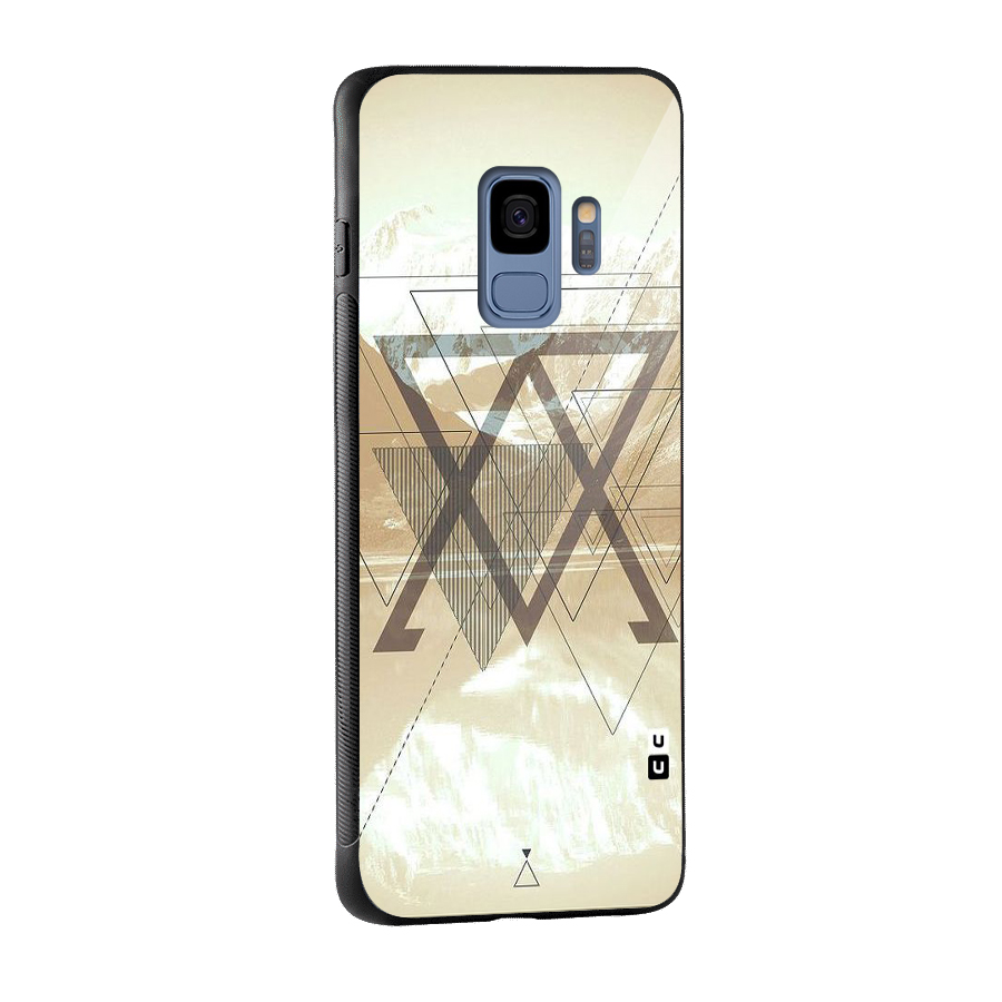 Beige View Glass Back Case for Galaxy S9