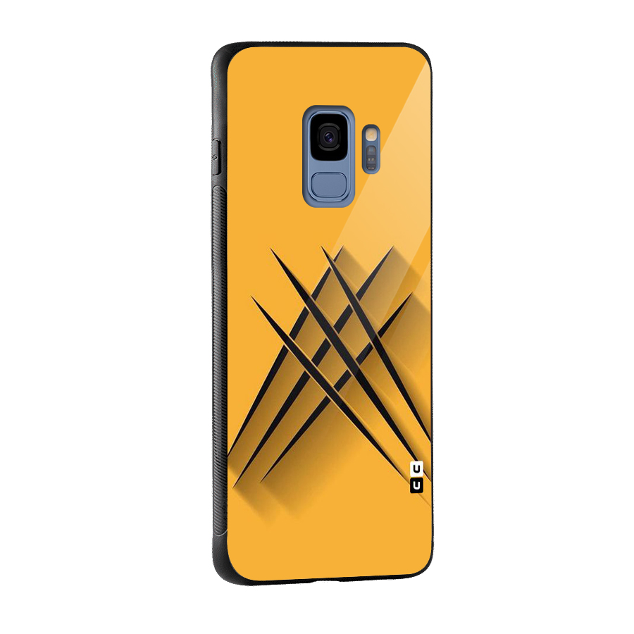 Black Paws Glass Back Case for Galaxy S9