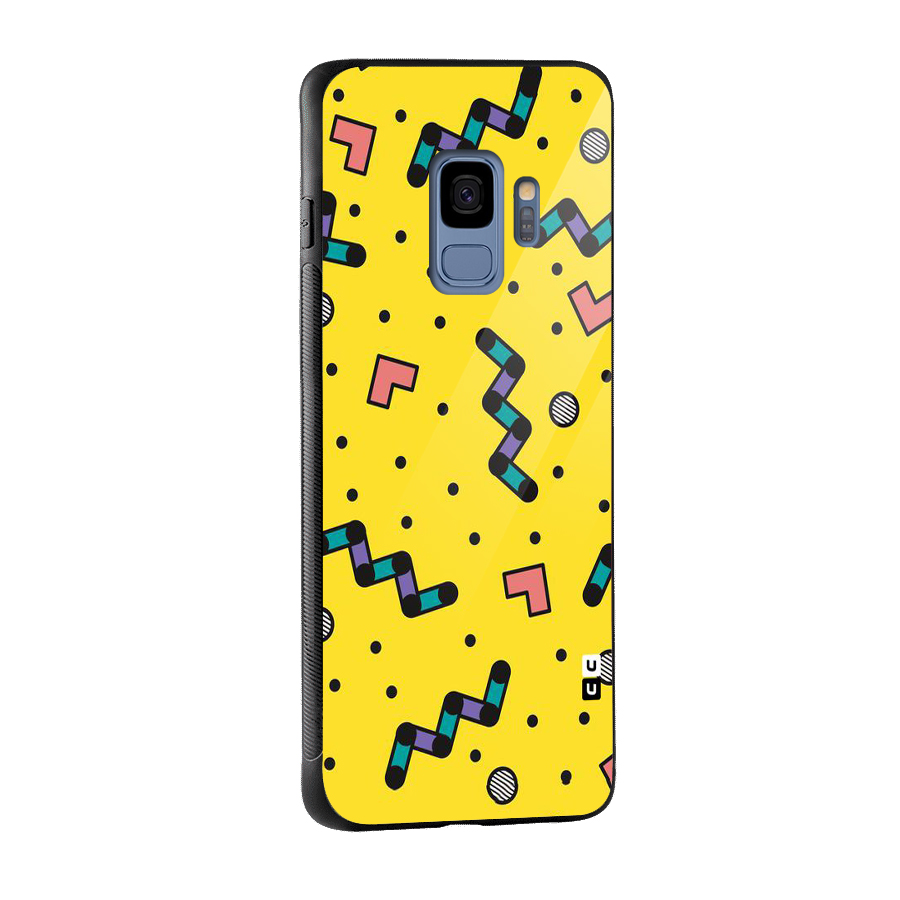 Block Shades Glass Back Case for Galaxy S9