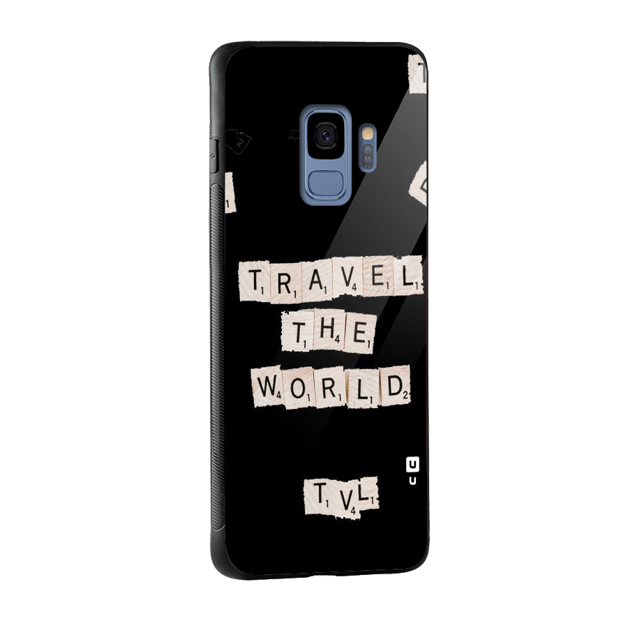 Blocks Travel Glass Back Case for Galaxy S9