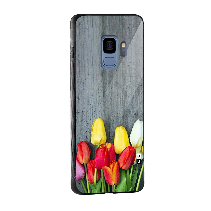 Bloom Grey Glass Back Case for Galaxy S9