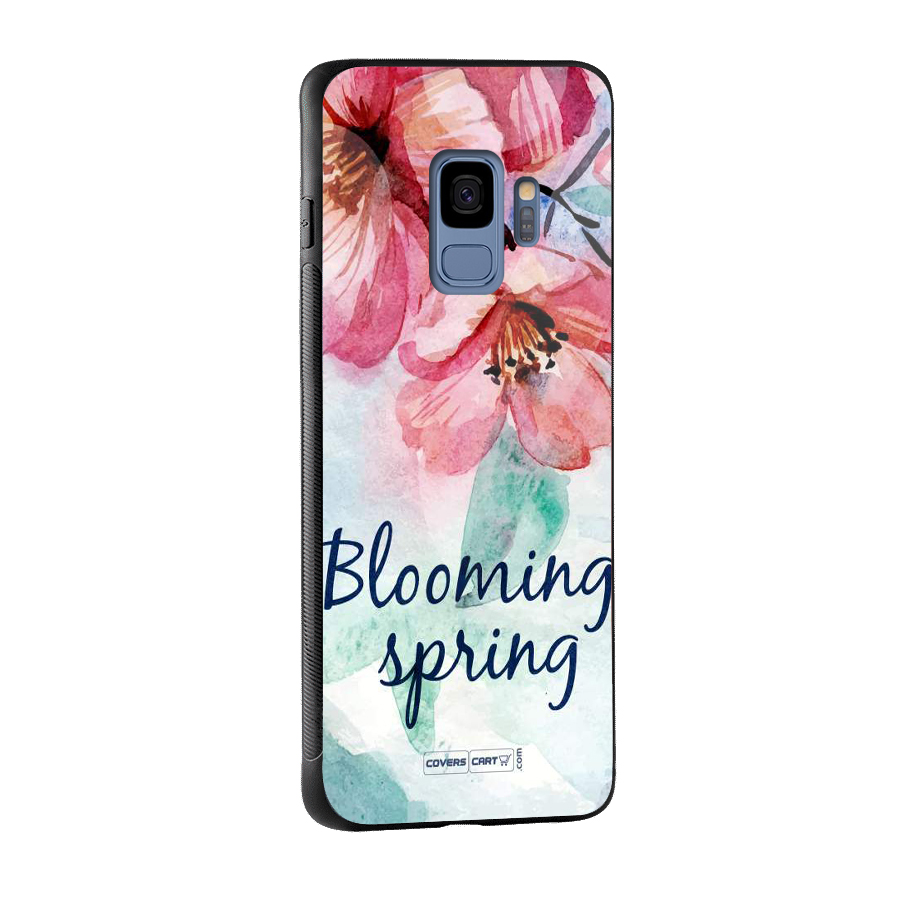 Blooming Spring Glass Back Case for Galaxy S9