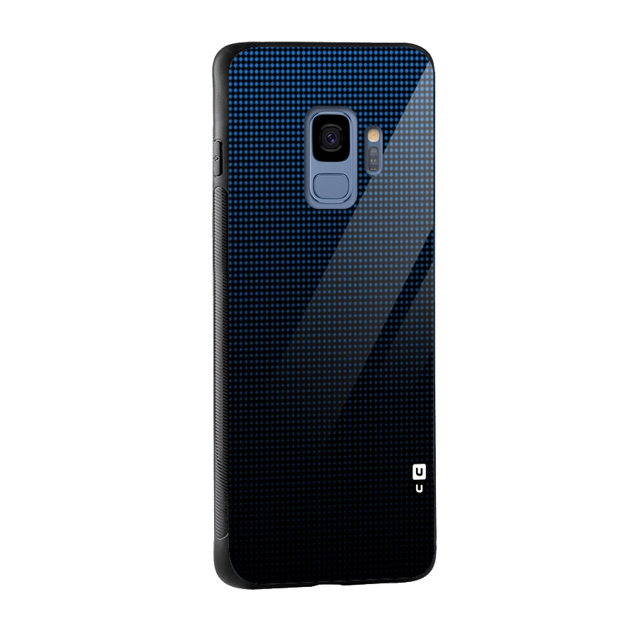 Blue Dots Shades Glass Back Case for Galaxy S9