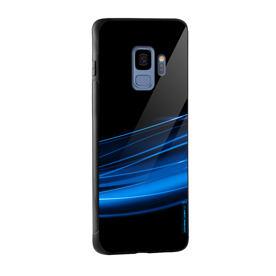 Blue Flow Glass Back Case for Galaxy S9