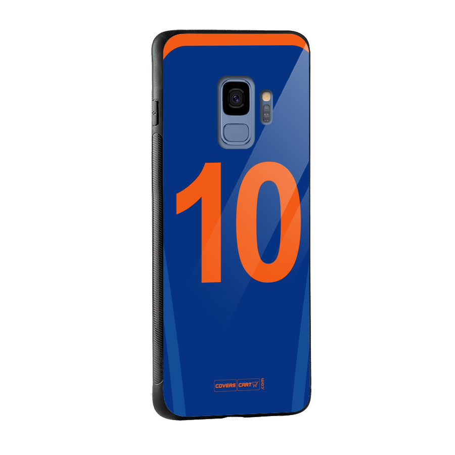Blue Jersey Glass Back Case for Galaxy S9