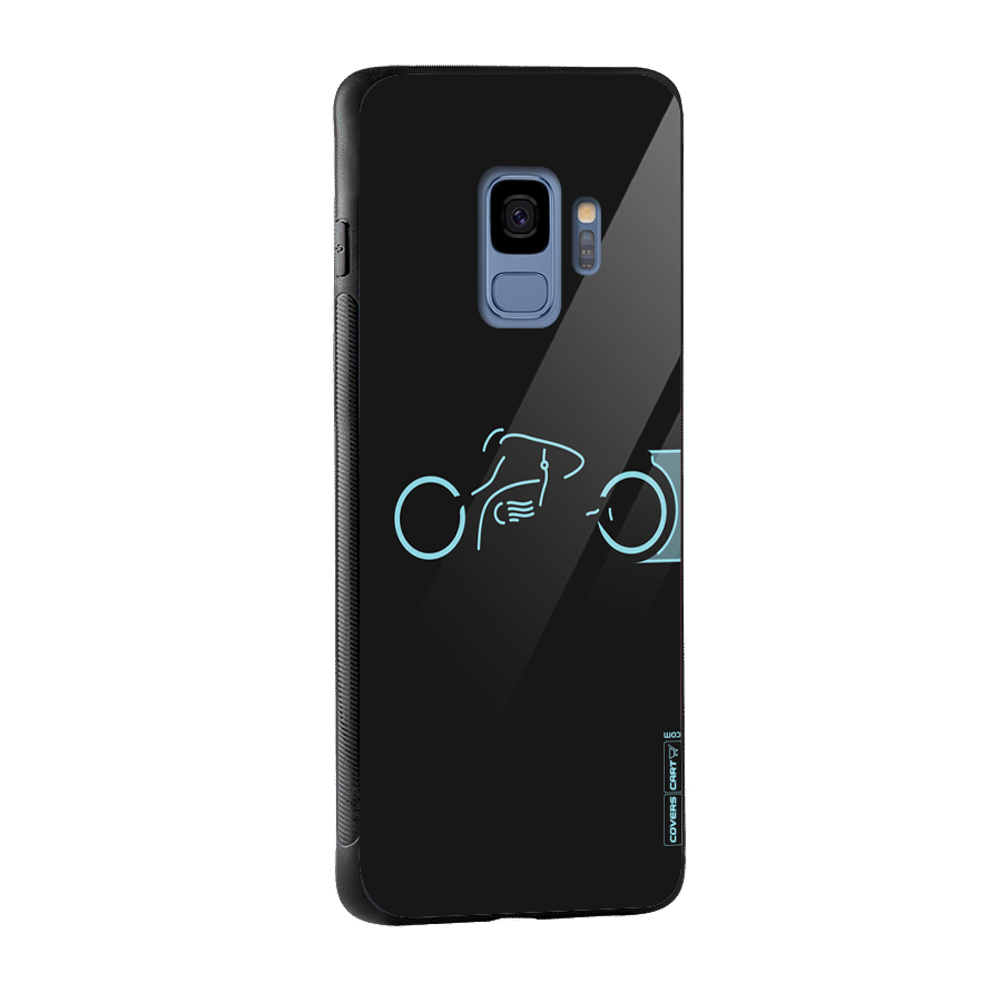 Blue Ride Glass Back Case for Galaxy S9