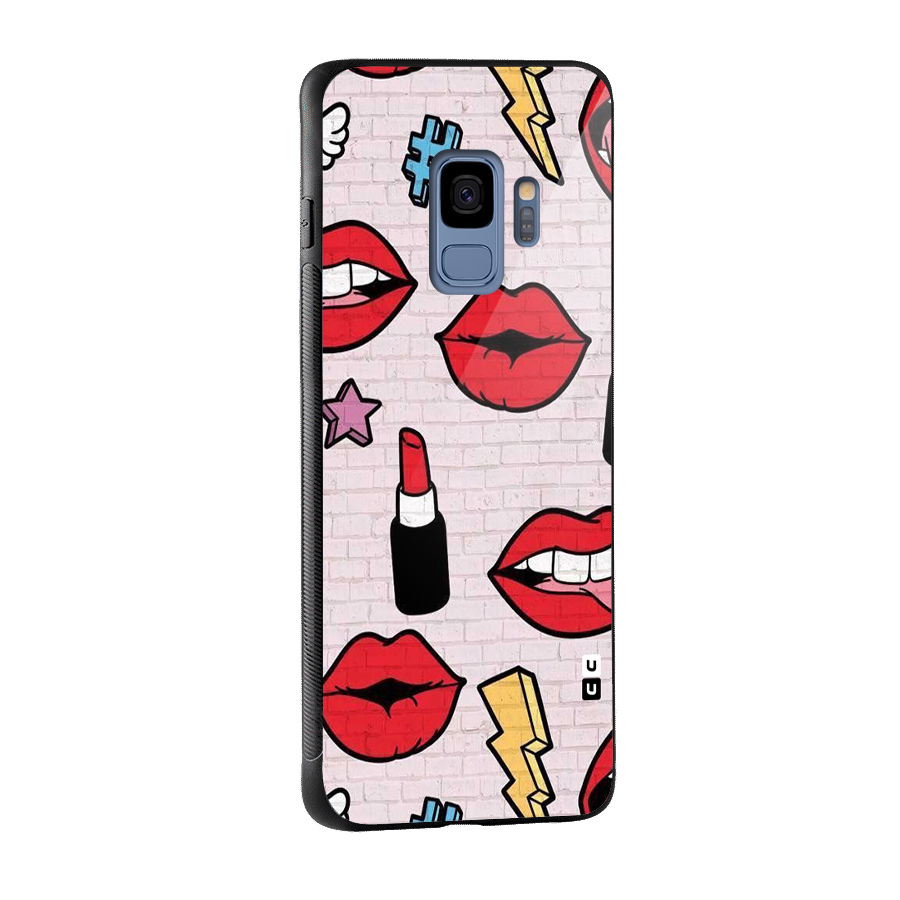 Bold Red Glass Back Case for Galaxy S9