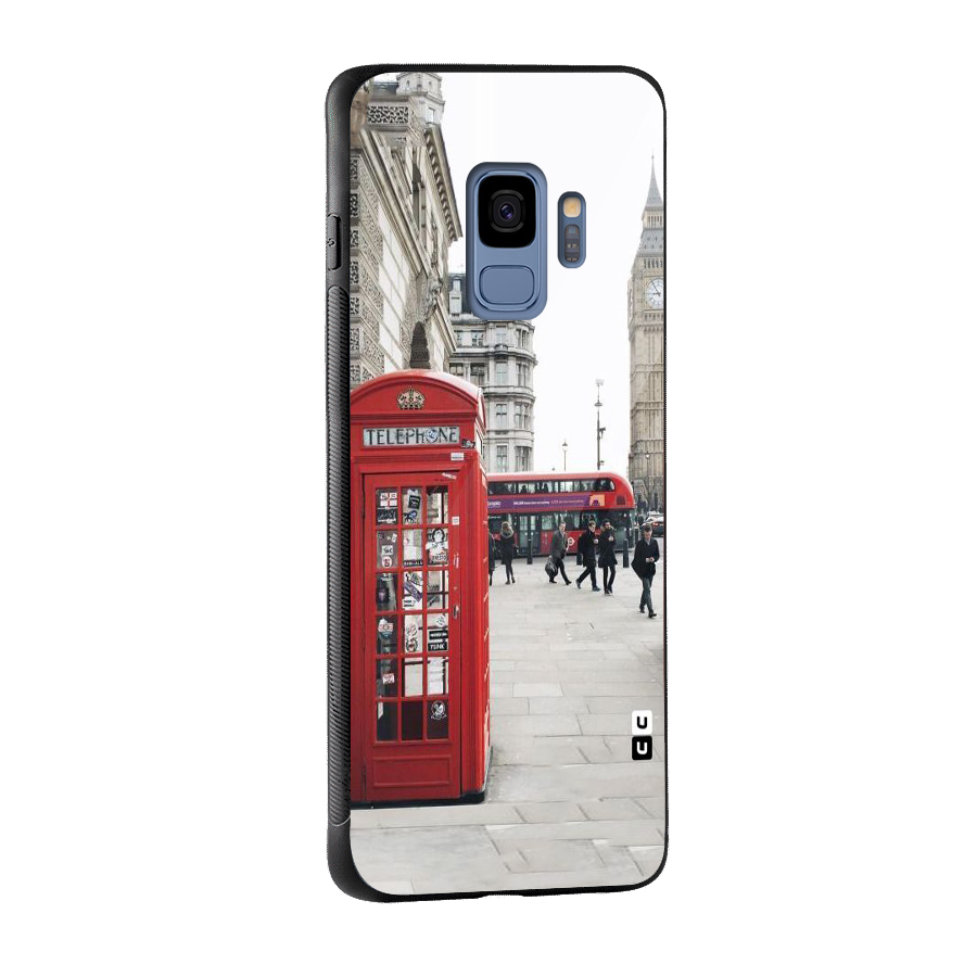 Booth In Red Glass Back Case for Galaxy S9