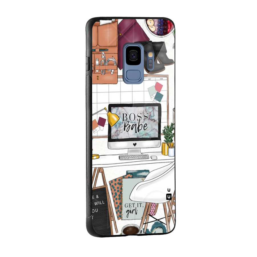 Boss Babe Glass Back Case for Galaxy S9