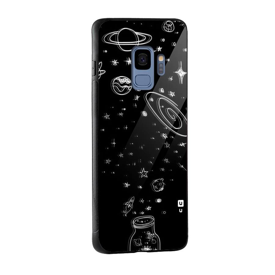 Bottle Of Stars Glass Back Case for Galaxy S9
