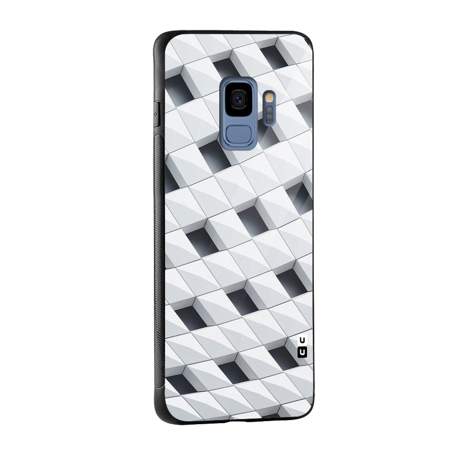 Building Pattern Glass Back Case for Galaxy S9