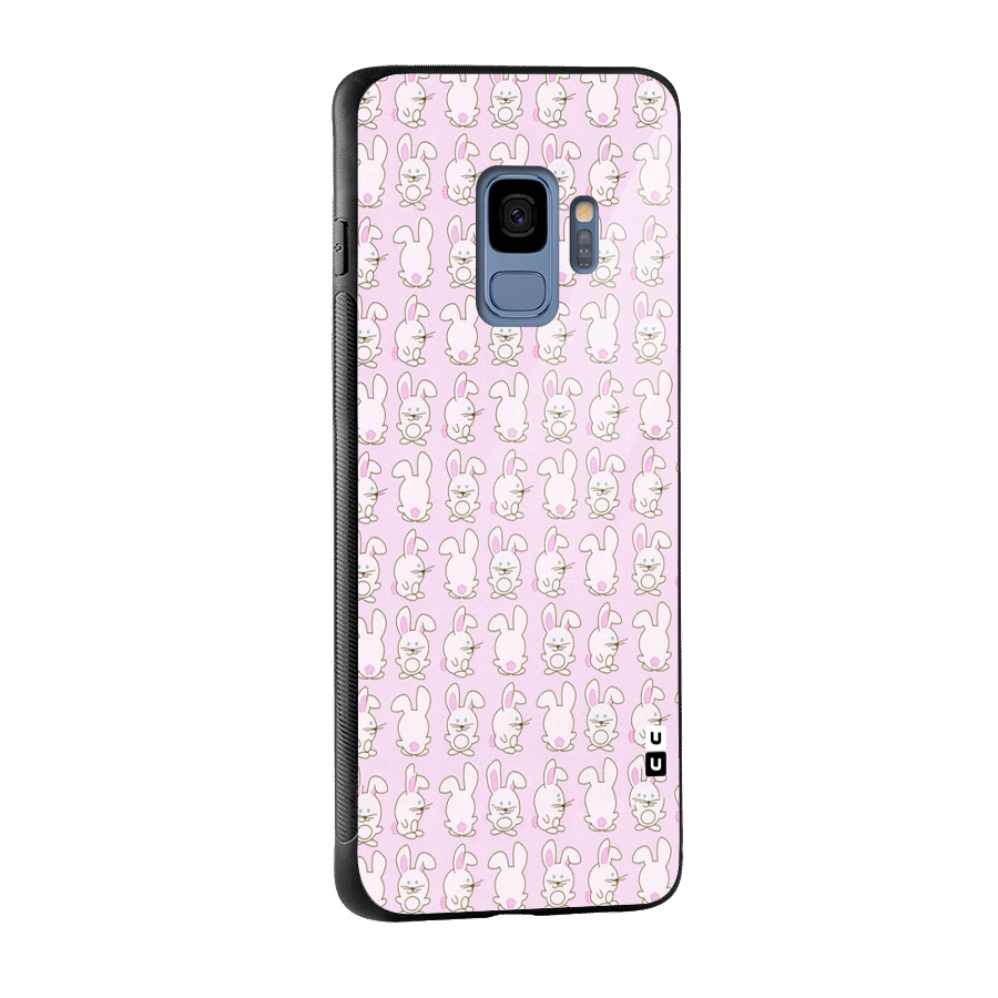 Bunny Cute Glass Back Case for Galaxy S9