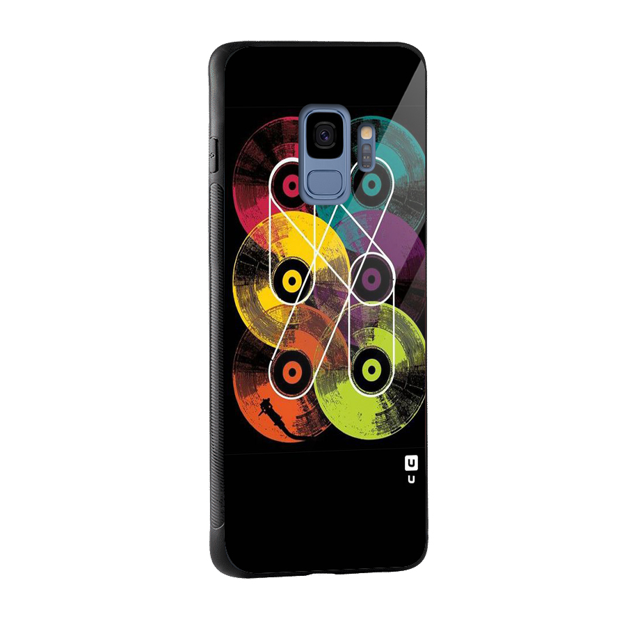 CD Tapes Glass Back Case for Galaxy S9