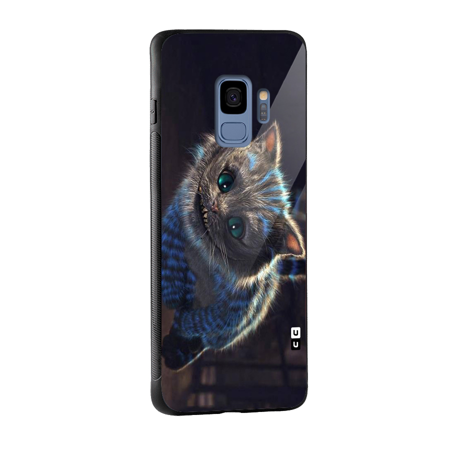 Cat Smile Glass Back Case for Galaxy S9