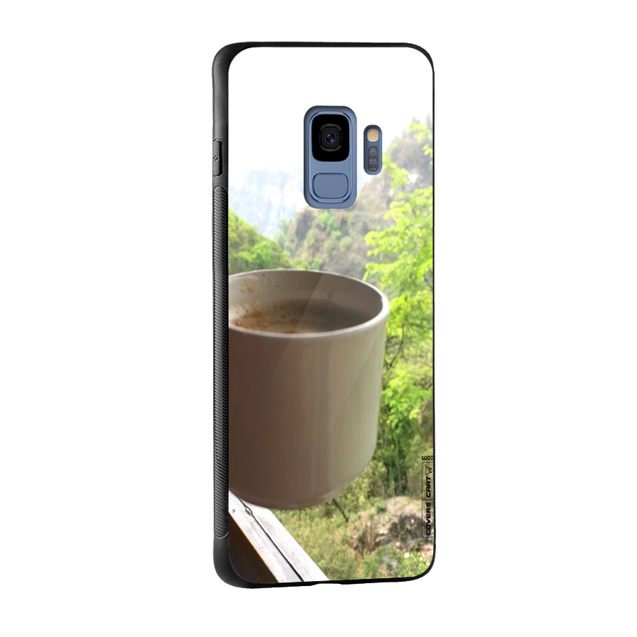 Chai With Mountain View Glass Back Case for Galaxy S9