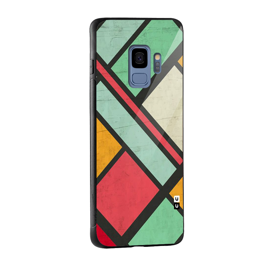 Check Colors Glass Back Case for Galaxy S9