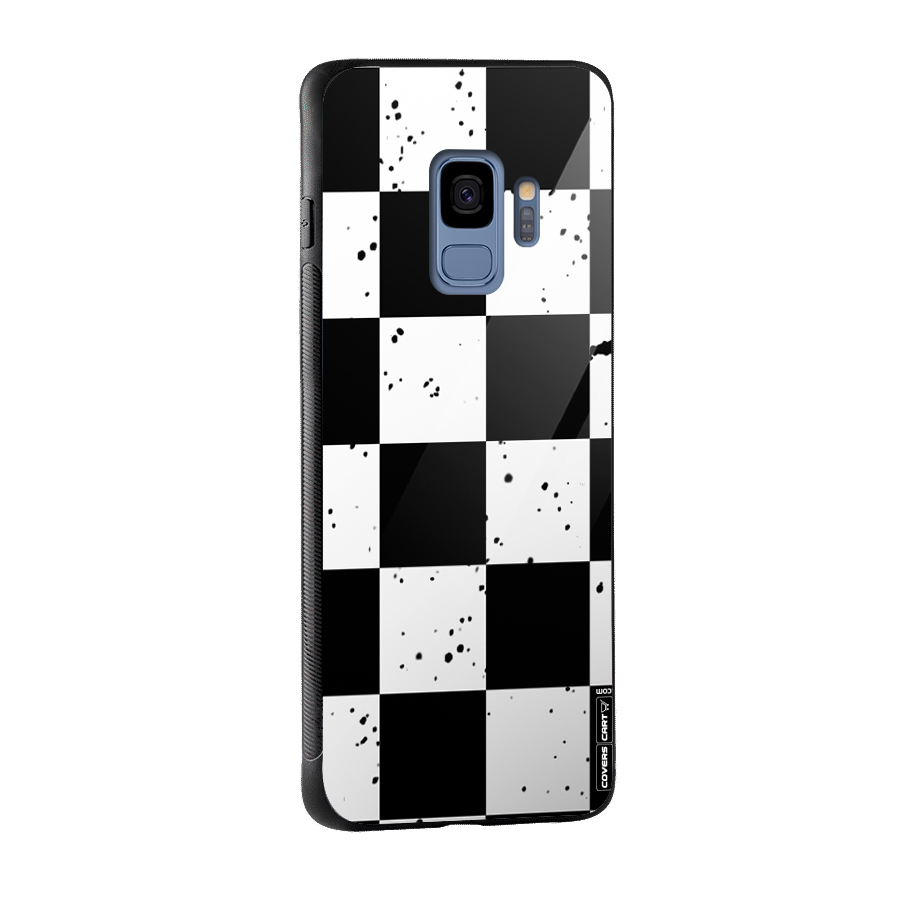 Check Mate Glass Back Case for Galaxy S9