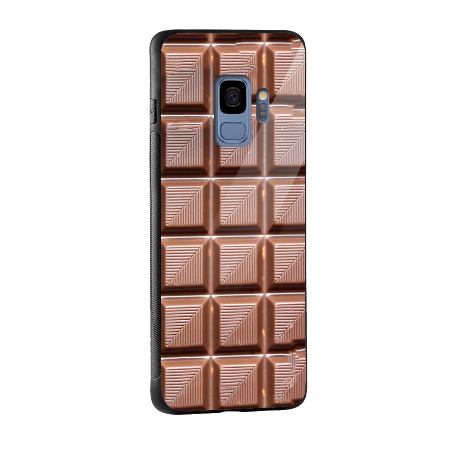 Chocolate Tiles Glass Back Case for Galaxy S9