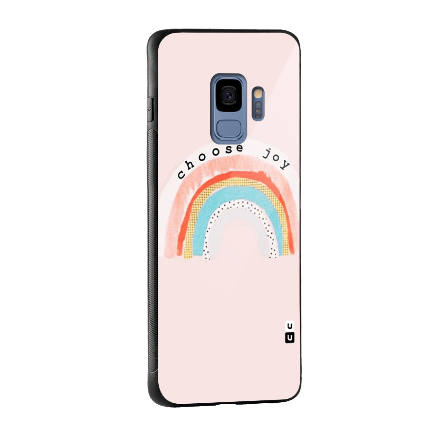 Choose Joy Glass Back Case for Galaxy S9