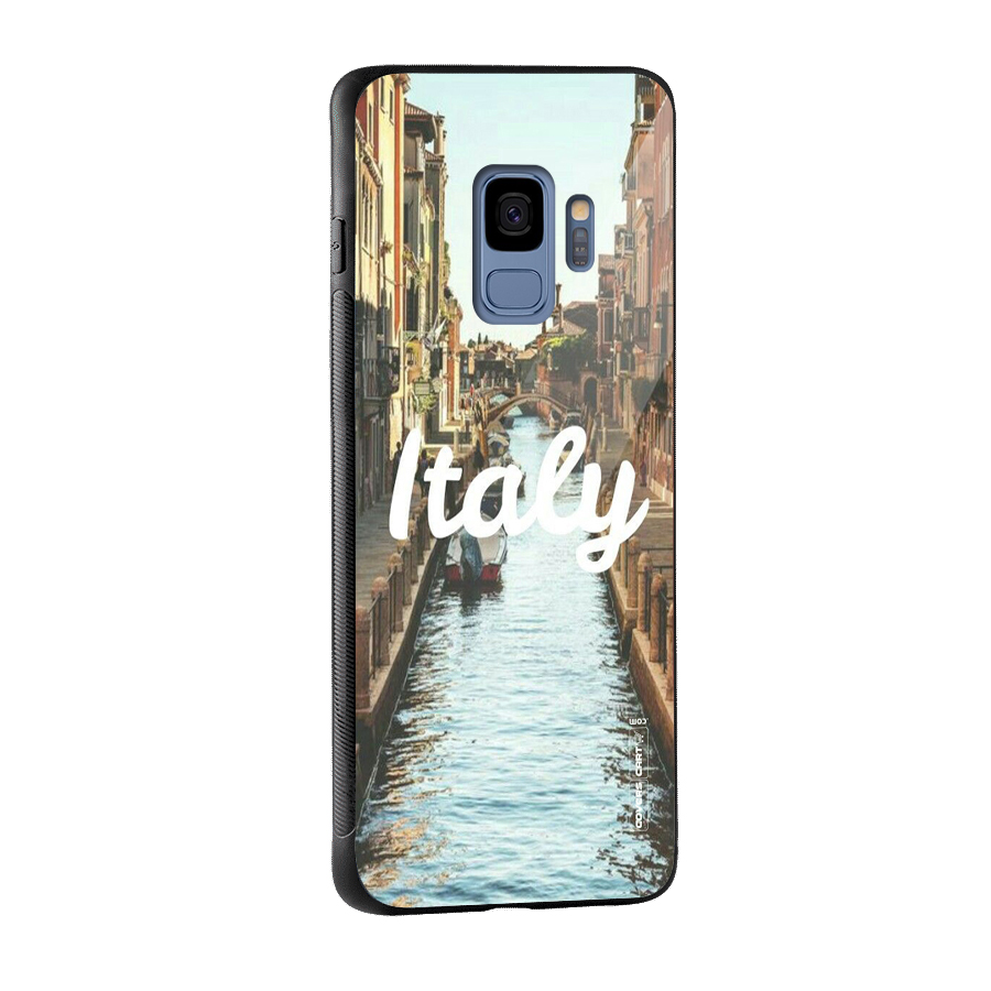 City Travel Glass Back Case for Galaxy S9