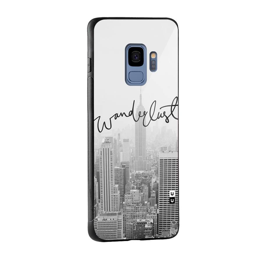 City Wanderlust Monochrome Glass Back Case for Galaxy S9