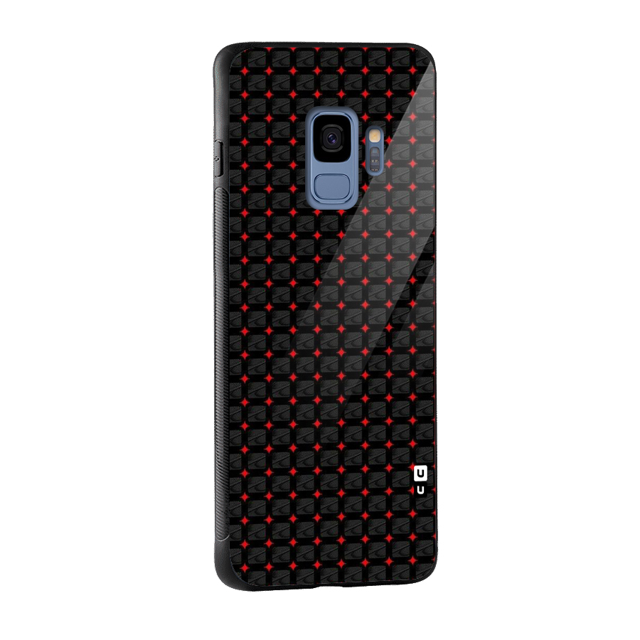 Class With Polka Glass Back Case for Galaxy S9