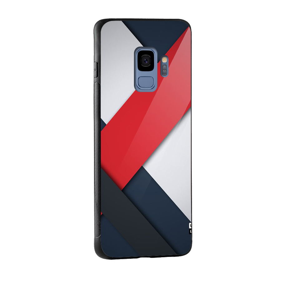 Classic Bold Glass Back Case for Galaxy S9